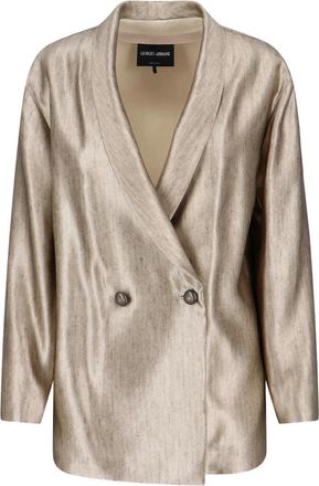 Giorgio Armani Double-breasted Silk Blazer