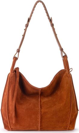 The Sak Los Feliz Hobo Leather Bag in Persimmon Suede at Nordstrom