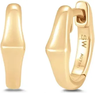 Sara Weinstock 18K Gold Huggie Earrings