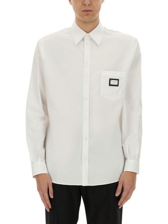 Dolce & Gabbana Shirt With Logo Plaque