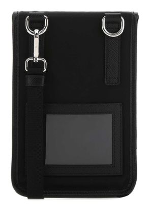 Prada Re-Nylon Shoulder Strap Phone Wallet - Black