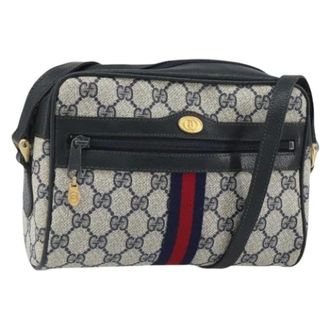 Gucci Pre-owned Cross Body Bags, female, Multicolor, Size: ONE SIZE Pre-owned GG Supreme Sherry Line Shoulder Bag