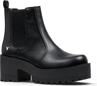 Windsor Smith Windsormsith Womens Black Chunky Platform Chelsea Boots - Evolve