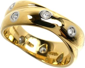 Tiffany & Co. Yellow Gold (18K) Platinum 900 Band Ring (Pre-Owned)