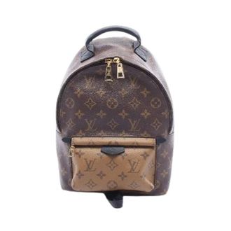 Louis Vuitton Pre-owned Palm Springs Monogram Reverse Rugzak - Dames - Pre-owned - Bruin - Maat: ONE Size Leer