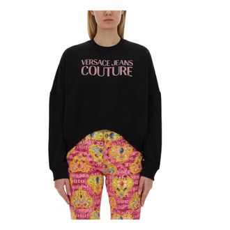 Versace Jeans Couture Donna, Felpe, Nero, M, new