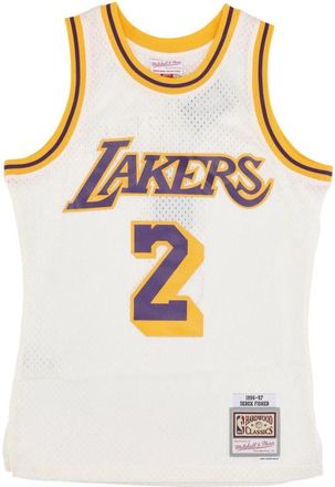 Mitchell & Ness NBA Off White Team Kleur Jersey - Heren - Fitness - Wit - S - Polyester - Fitness