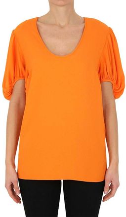 Stella McCartney Orange Round Neck Top