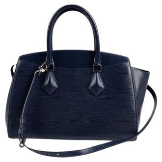 Louis Vuitton Pre-owned Handbags, female, Blue, Size: ONE SIZE Pre-owned Suplo MM Tote Shoulder Bag