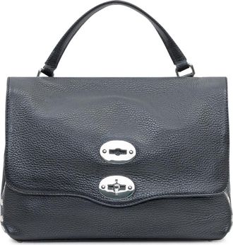 Zanellato Postina Daily S - Dames - Handtassen - Zwart - ONE Size - Leer - Tassen