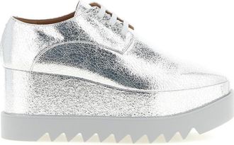 Stella McCartney Silver Textured Elyse Sneakers