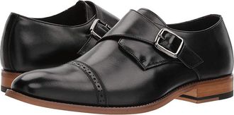 Stacy Adams Desmond Cap-Toe Monk-Strap Loafer Mens Shoes Black : 10.5 D - Medium, Leather