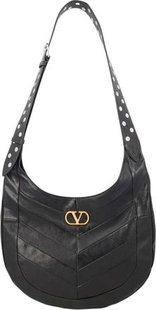 Valentino Garavani Black Hoboho Medium Shoulder Bag