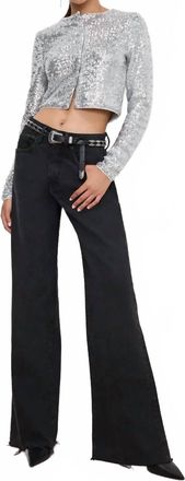 Good American Good Ease Relaxed Jeans In Black