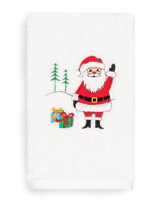 Linum Home Textiles Christmas Santa Waving Hand Towel
