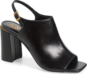 Vince Camuto Haliza Slingback Sandal in Black Local Zenith at Nordstrom Rack, Size 5.5