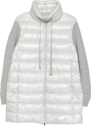 Herno Lange Parka - Dames - Dons jassen - Grijs - XL - Wol - Jassen