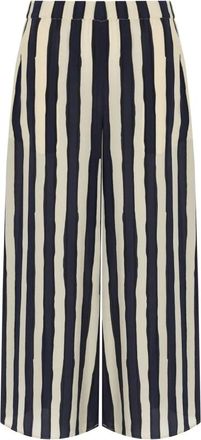 Max Mara Nirvana Broeken - Dames - Wijde Broeken - Blauw - XS - Broeken