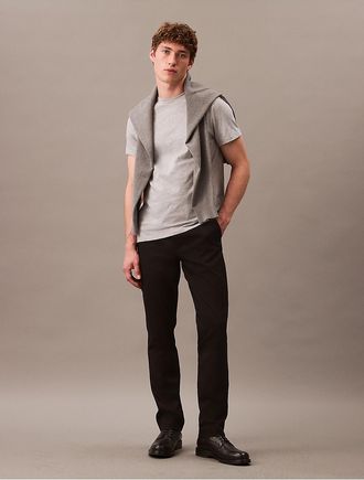 Calvin Klein Mens Modern Stretch Chino Pants - Black - 29W x 30L