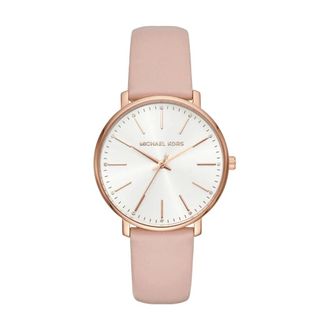 Michael Kors Accessoires, Dames, Roze, ONE Size, Leer, Pyper Horloge