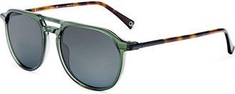 Etnia Barcelona Tulsa Polarized GR Mens Sunglasses Green Size 56