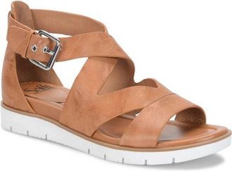 S&ouml;fft Womens Sofft Mirabelle Sandals Luggage Leather Ankle Strap VER1385
