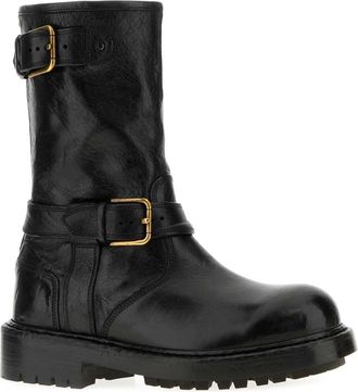 Dolce & Gabbana Mens Boot Black Leather