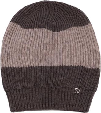 Gucci Pre-owned Wollen Mutsen - Heren - Vintage Accessoires - Veelkleurig - ONE Size - Wol - Vintage