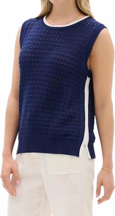 Hatley Cruz Knit Tank Top In Patriot Blue