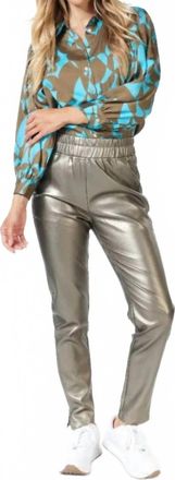 Esqualo Sibbi Treggings Trousers In Soft Gold