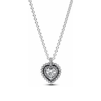 Pandora Sparkling Heart Halo Pendant Necklace