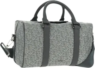 Dior Pre-owned Vintage Trotter Canvas Mini Bag - - Pre-owned - Donna - Grigio - ONE SIZE