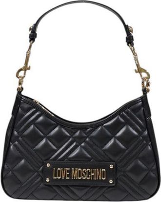 Love Moschino Womens Quilted Polyurethane Shoulder Bag Black