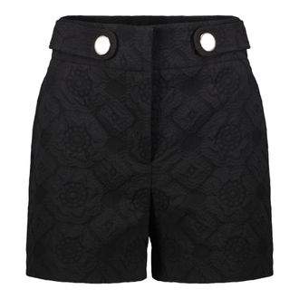 Moschino Short Shorts, female, Black, Size: XS Elegant Shorts with Buttons