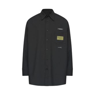Maison Margiela Casual Shirts, male, Black, S, Chest Pocket Shirt