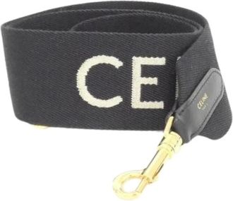 Celine Pre-owned Accessories, female, Black, Size: ONE SIZE Pre-owned Leather Strap