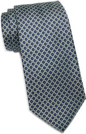 Tommy Hilfiger Braga Geometric Tie in Green at Nordstrom Rack