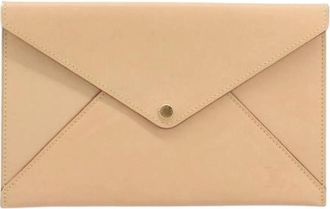 Louis Vuitton Pre-owned Vintage Clutch - Dames - Vintage Clutch - Beige - ONE Size - Leer - Vintage
