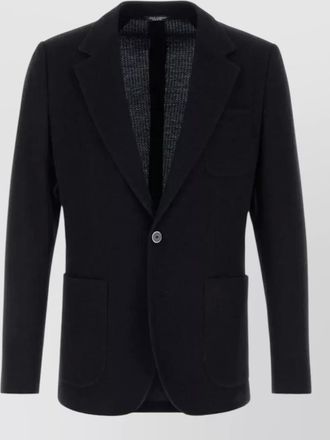 Dolce & Gabbana taormina jersey suit jacket single breasted