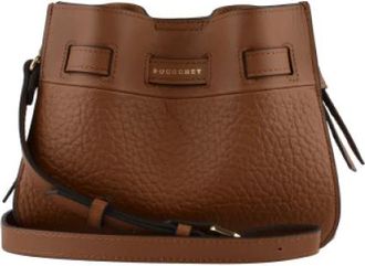 Pourchet Petit &Eacute;paule - Dames - Schoudertassen - Bruin - ONE Size - Leer - Tassen