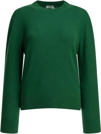 Semper Cashmere Crewneck Sweater - Dames - Cashmere truien - Groen - L - Kasjmier - Truien & Vesten