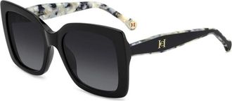 Carolina Herrera Authentieke Stijlvolle Zonnebril Premium Kwaliteit - Dames - Zonnebrillen - Zwart - 54 MM - Accessoires