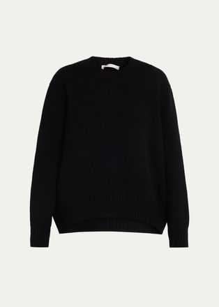 The Row Parth Cashmere Oversized Crewneck Sweater