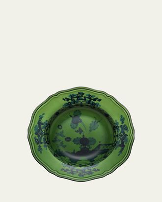 Ginori 1735 Oriente Italiano Soup Plate, Malachite
