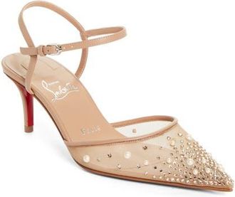 Christian Louboutin Miss Z Riviera Pump in Blush/Blush at Nordstrom, Size 10.5Us