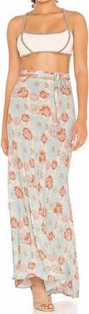 Free People Thats A Wrap Printed Maxi Dress In Sky Combo