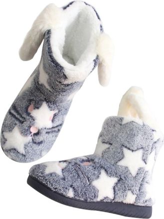 UPKOCH Winter Boots for Women Warm Footwear Thick Sole for Snowy Days Fashionable Snow Boots and Slip-Resistant Design Blue