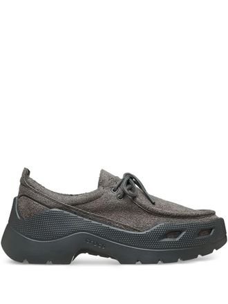 Crocs Gallery Black Sand boat shoes - unisex - Fabric/Rubber/Fabric/Rubber - 12 - Grey