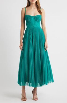 Hutch Pleated Cocktail Dress in Teal at Nordstrom Rack, Size 14