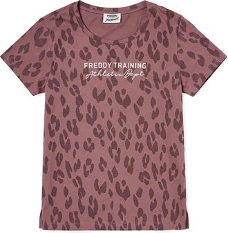 Freddy T-shirt Donna Regular Stampa Leopardata